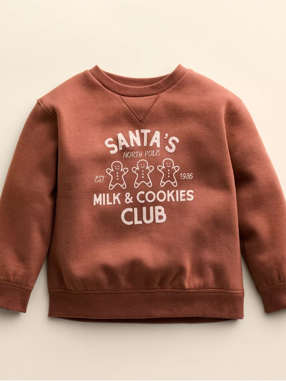 Little Co by Lauren Conrad - Santa's Milk & Cookies Club Sweatshirt - 18M